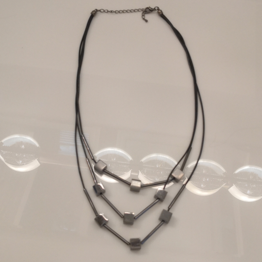 Gunmetal Necklace, 22 inches